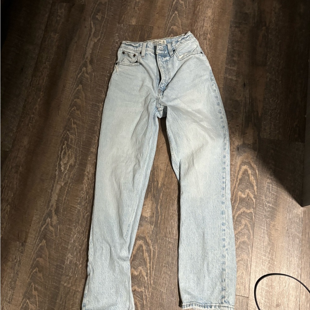 Abercrombie & Fitch Ultra High Rise Light Blue Jeans